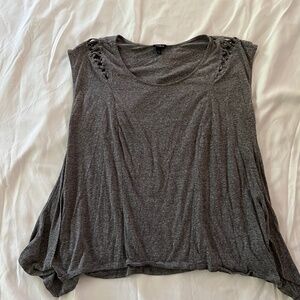 Torrid Grey Peplum Top 1X